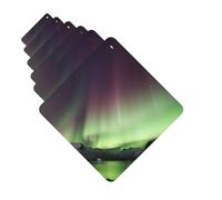 Paquete de 6 ambientadores para coche, diseño de Aurora, bonito ambientador para colgar en el coche, decoración de habitación de automóvil, regalo