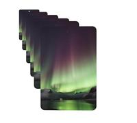 Paquete de 6 ambientadores para coche, diseño de Aurora, bonito ambientador para colgar en el coche, decoración de habitación de automóvil, regalo