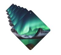 Paquete de 6 ambientadores para coche, diseño de Aurora Borealis, bonito ambientador colgante para coche, decoración de habitación de automóvil, regalo