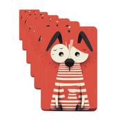 Paquete de 6 ambientadores para coche, diseño de cachorro de dibujos animados, para colgar en el coche, decoración de habitación de automóvil, regalo
