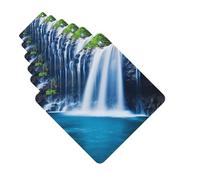 Paquete de 6 ambientadores para coche, diseño de cascada azul en Hawái, bonito ambientador para colgar en coche, decoración de habitación de automóvil, regalo