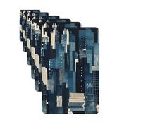 Paquete de 6 ambientadores para coche, diseño de ciudad, lindo ambientador colgante para coche, decoración de habitación de automóvil, regalo