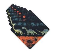 Paquete de 6 ambientadores para coche, diseño de dinosaurio colorido, para colgar en el coche, decoración de habitación de automóvil, regalo