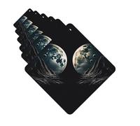 Paquete de 6 ambientadores para coche, diseño de dos lunas, bonito ambientador colgante para coche, decoración de habitación de automóvil, regalo