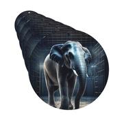 Paquete de 6 ambientadores para coche, diseño de elefante fuera de la jaula, lindo ambientador colgante para coche, decoración de habitación de automóvil, regalo