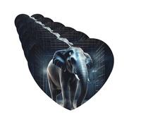Paquete de 6 ambientadores para coche, diseño de elefante fuera de la jaula, lindo ambientador colgante para coche, decoración de habitación de automóvil, regalo