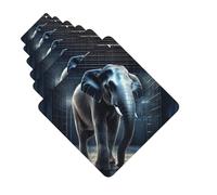 Paquete de 6 ambientadores para coche, diseño de elefante fuera de la jaula, lindo ambientador colgante para coche, decoración de habitación de automóvil, regalo