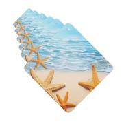 Paquete de 6 ambientadores para coche, diseño de estrella de mar de verano, bonito ambientador para colgar en coche, decoración de habitación de automóvil, regalo