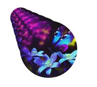 Paquete de 6 ambientadores para coche, diseño de flores azules y moradas y mariposas, bonito ambientador para colgar en el coche, decoración de habitación de automóvil, regalo