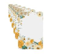 Paquete de 6 ambientadores para coche, diseño de flores en un círculo, lindo ambientador colgante para coche, decoración de habitación de automóvil, regalo