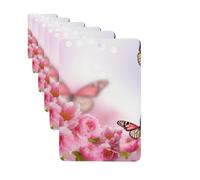 Paquete de 6 ambientadores para coche, diseño de flores, mariposas, lindo ambientador para colgar en el coche, decoración de habitación de automóvil, regalo