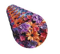 Paquete de 6 ambientadores para coche, diseño de flores naranjas y moradas, bonito ambientador colgante para coche, decoración de habitación de automóvil, regalo