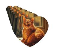 Paquete de 6 ambientadores para coche, diseño de gato sentado en la cama, bonito ambientador colgante para coche, decoración de habitación de automóvil, regalo