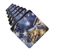 Paquete de 6 ambientadores para coche, diseño de Navidad, para colgar en el coche, para decoración de habitación de automóvil, regalo