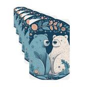 Paquete de 6 ambientadores para coche, diseño de oso, lindo ambientador colgante para coche, decoración de habitación de automóvil, regalo