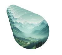 Paquete de 6 ambientadores para coche, diseño de paisaje de montaña verde, lindo ambientador colgante para decoración de habitación de automóvil, regalo