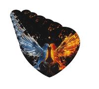 Paquete de 6 ambientadores para coche, diseño de pájaro y fuego y agua, lindo ambientador colgante para coche, decoración de habitación de automóvil, regalo