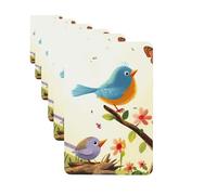 Paquete de 6 ambientadores para coche, diseño de pájaros y mariposas, bonito ambientador colgante para coche, decoración de habitación de automóvil, regalo