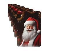Paquete de 6 ambientadores para coche, diseño de Papá Noel, Navidad, zoom, lindo ambientador colgante para coche, decoración de habitación de automóvil, regalo