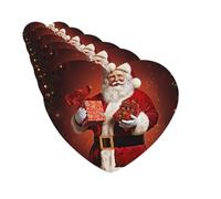 Paquete de 6 ambientadores para coche, diseño de Papá Noel, para colgar en el coche, para decoración de habitación automotriz, regalo