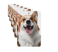 Paquete de 6 ambientadores para coche, diseño de perro que sobresale la lengua, lindo ambientador para colgar en el coche, decoración de habitación automotriz, regalo