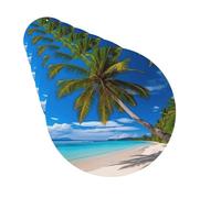 Paquete de 6 ambientadores para coche, diseño de playa y árbol de coco, lindo ambientador colgante para coche, decoración de habitación de automóvil, regalo