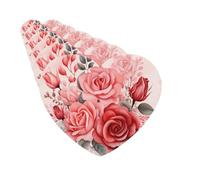 Paquete de 6 ambientadores para coche, diseño de rosas, para colgar en el coche, para decoración de habitación automotriz, regalo