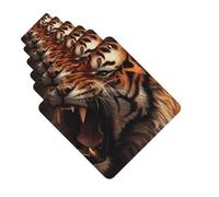 Paquete de 6 ambientadores para coche, diseño de tigre enojado, lindo ambientador colgante para decoración de habitación de automóvil, regalo