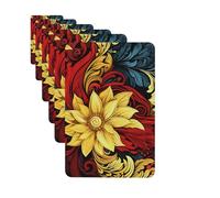 Paquete de 6 ambientadores para coche, diseño floral intrincado, lindo ambientador colgante para coche, decoración de habitación de automóvil, regalo