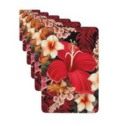 Paquete de 6 ambientadores para coche, diseño floral tropical, lindo ambientador colgante para coche, decoración de habitación de automóvil, regalo