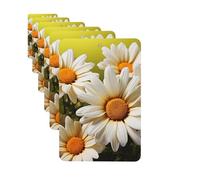 Paquete de 6 ambientadores para coche, flores florales, margaritas, lindo ambientador colgante para coche, decoración de habitación de automóvil, regalo