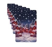 Paquete de 6 ambientadores para coche, fondo de Navidad, lindo ambientador colgante de coche para decoración de habitación automotriz, regalo