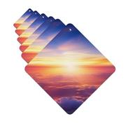 Paquete de 6 ambientadores para coche, hermoso amanecer sobre nubes, lindo ambientador colgante para coche, decoración de habitación de automóvil, regalo