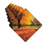 Paquete de 6 ambientadores para coche, hermoso y colorido parque otoñal, lindo ambientador colgante para coche, decoración de habitación de automóvil, regalo