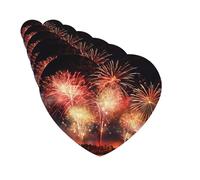 Paquete de 6 ambientadores para coche, hermosos fuegos artificiales, lindo ambientador colgante para coche, decoración de habitación de automóvil, regalo