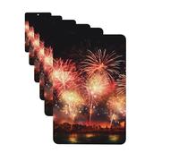 Paquete de 6 ambientadores para coche, hermosos fuegos artificiales, lindo ambientador colgante para coche, decoración de habitación de automóvil, regalo