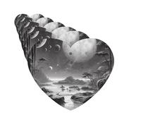 Paquete de 6 ambientadores para coche, imagen en blanco y negro, lindo ambientador colgante para coche, decoración de habitación de automóvil, regalo