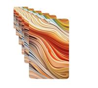 Paquete de 6 ambientadores para coche, líneas coloridas, lindo ambientador colgante para coche, decoración de habitación automotriz, regalo