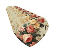 Paquete de 6 ambientadores para coche, muchas flores, decorativos, para colgar en el coche, para decoración de habitación de automóvil, regalo
