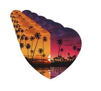 Paquete de 6 ambientadores para coche, palmeras y puesta de sol, lindo ambientador colgante para coche, decoración de habitación automotriz, regalo