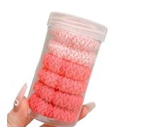 Paquete de 6 anillos trenzados resistentes para el cabello, accesorios flexibles para coleta de caballo para mujer, en varios colores, fuertes lazos elásticos para el cabello para entrenamiento