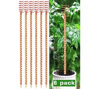 Paquete de 6 Antenas de jardinería de Cobre para electrocultivo de 13 Pulgadas, estacas de Cobre para Plantas de jardín, Varillas de Cobre Puro para jardín, bobinas de Cobre para jardinería