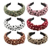 Paquete de 6 bandas for el cabello con borde ancho, temperamento, tarjetas for el cabello for salir a la moda, bandas for el cabello simples y versátiles, diademas, accesorios for el cabello for mujer