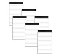 Paquete de 6 blocs de notas pequeños, blocs de notas de 3 x 5 pulgadas, con 30 hojas de papel en cada bloc de notas de bolsillo mini para tomar notas y recordatorios, planificación de la organización