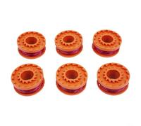 Paquete de 6 bobinas y línea, se adapta a cortacésped WORX GT WG150E WG151E WG155E WG163E WG169E, carretes de rosca de repuesto para herramientas eléctricas de mantenimiento de jardín en casa