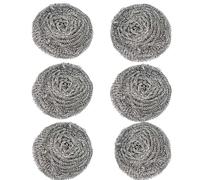 Paquete de 6 bolas descalcificadoras de hervidor, bolas reutilizables de acero inoxidable, elimina la cal y evita el pelaje, bola de alambre descalcificadora de cal premium para cocina y restaurantes