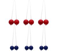 Paquete de 6 bolas profesionales de golf para camping, recepciones, construcción de equipos para patio trasero, playa, juego de repuesto, accesorios de lanzamiento de escalera