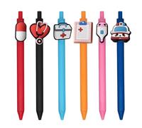 Paquete De 6 Bolígrafos De Gel, Bolígrafos De Clic Para Enfermera, Bolígrafos De Gel Creativos De Dibujos Animados, Bolígrafos Interesantes, Regalos Para Médicos Y Enfermeras