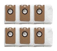 Paquete de 6 bolsas de aspiradora para IHome para robot aspirador AutoVac para Nova S1 IHRVS1PRO3BLK bolsas de polvo de repuesto con múltiples capas para una captura profunda del polvo (paquete de 6)