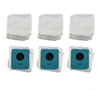 Paquete de 6 bolsas de filtro para aspiradora Samsung BESPOKE Jet VCA-ADB95, bolsas de polvo de filtración multiusos para una limpieza eficaz del hogar, fácil de instalar y lavable para uso a largo